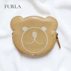 FURLA フルラ ベア コインケース 小物入れ レザー ブラウン