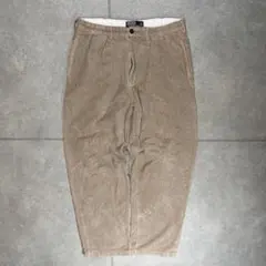 ラルフローレン　ANDREW　太畝コーデュロイパンツ　90s　刺繍　極太　バギー