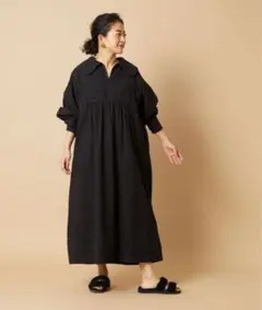 【新品未使用品】フリークスストアインドレース切り替えセーラー襟ワンピースブラック