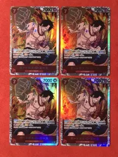 ワンピースカード　ポートガス・D・エース　SR【新品未使用4枚組】