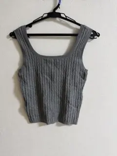 moussy ケーブル編み ノースリーブ
