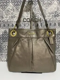 【良品】COACH コーチ F17605 2WAY ショルダー トートバッグ