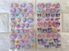 正規品 サンリオ ハローキティ マイメロ クロミ コットンパフィーシール