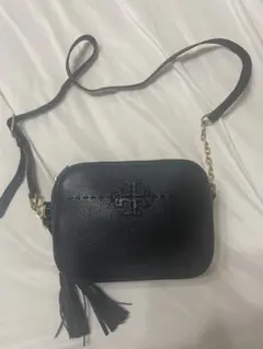 美品TORY BURCH ショルダーバッグ ブラック ゴールド金具のサムネイル