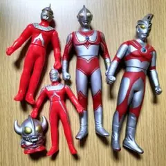【ウルトラマン】ソフビ　指人形　5セット