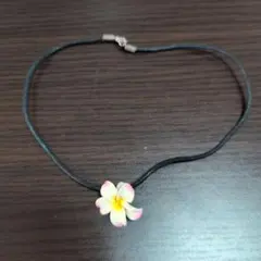 花モチーフ チョーカー 黒