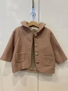 SENSE OF WONDER サイズ90 リバティボタンピンクコート