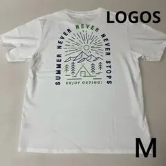LOGOS☆メンズTシャツ Ｍ　ホワイト