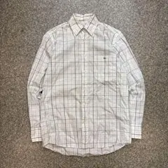 【300円オークション】LACOSTE ラコステ 長袖シャツ チェック柄のサムネイル