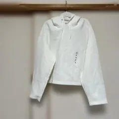 新品タグ付きユニクロUNIQLO ドライソフトスウェットプルパーカー M 白長袖