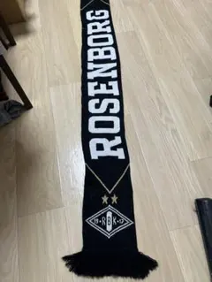 サッカーマフラー ROSENBORGローゼンボリBK ノルウェー黒白