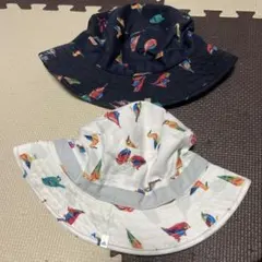 adidas 鳥柄　ハット2色セット