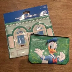 東京ディズニーリゾート ランダムポーチ チケットデザイン ドナルドダック