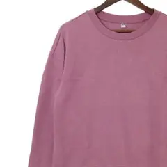 【美品】ユニクロ スウェット XL くすみピンク オーバーサイズ トレーナー