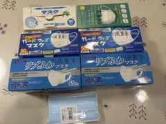 新品　約300枚　リブふわ　3層フィルター　ガードウィズマスク　不織布構造マスク
