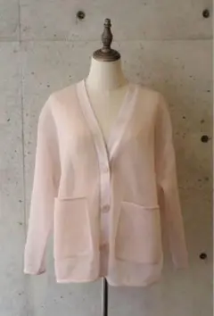 pois♡double mesh Cardigan【white】 - メルカリ