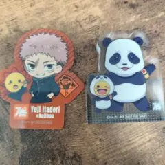 コジマ アクリルスタンド パンダ ステッカー シール 虎杖悠仁 呪術廻戦