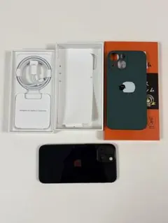 iPhone13mini 128GBミッドナイトブラック 本体 ケース付き