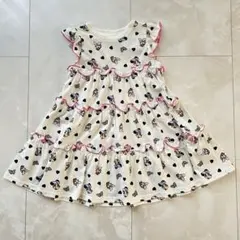 新品　リトシー　ミニーちゃん　フリルワンピース【90】