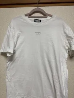 DIESEL ホワイト Tシャツ ロゴ刺繍