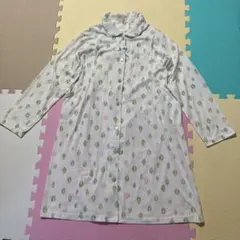 授乳服　葉っぱ柄 長袖パジャマ Ｍ〜Ｌ　中古品