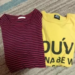 GLAM LOVERSとGU 半袖Tシャツ 2枚セット 150
