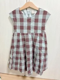 petit main チェック柄　ワンピース 100