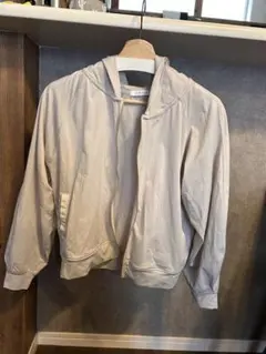 GLOBAL WORK フード付きライトグレージャケット サイズF