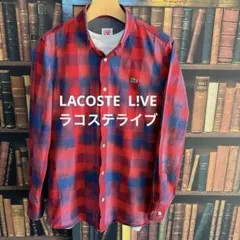 LACOSTE L!VE ラコステライブ　チェックボタンダウンシャツ 38のサムネイル