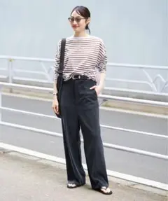美品★リアムプラージュ ライトブラウン FEMININE カットソーのサムネイル