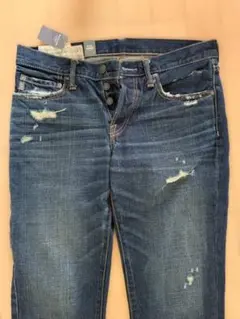 【正規品・未使用】アバクロ ダメージ加工 デニムパンツ SKINNY 31×30