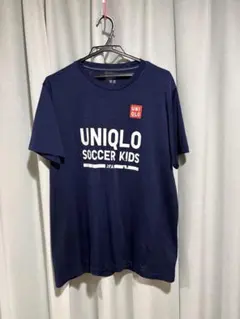 UNIQLO サッカーキッズ Tシャツ L ネイビーのサムネイル