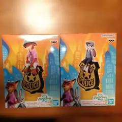 ディズニーキャラクター モニタートップ フィギュア ズートピア ジュディ ニック