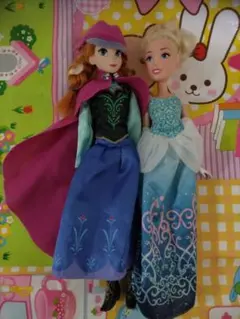 最終値下げ　4/7削除アナと雪の女王のアナとシンデレラ　人形2体セット