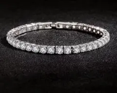 ジルコニア s925 テニスチェーンブレス