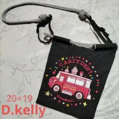 D.Kelly 刺繍アイスクリームトラックバスショルダーバッグ