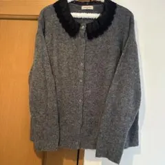 お値下げ サマンサモスモス レース襟付きカーディガン