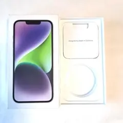 空き箱　iPhone　iPhone14　パープル　128GB