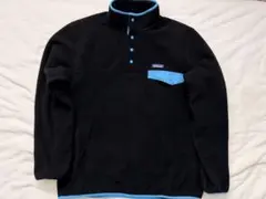 patagonia シンチラ スナップT フリース ブラック/ブルー 野村周平