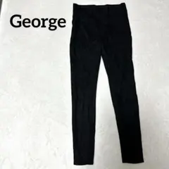 George ブラック ストレッチパンツ サイズ8