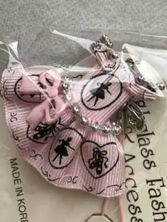 バレエチュチュ　キーホルダー　薄いピンク　レア新品　バレエコア