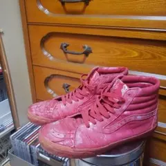 VANS スニーカー ハイカット 赤