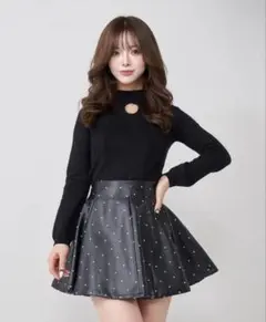 darich プチハイネックDDニットトップス