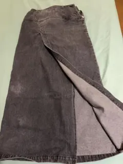 デニムスリットロングスカート