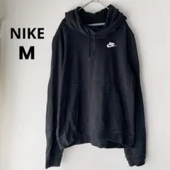 NIKE ナイキ 【M】プルオーバー パーカー ブラック 刺繍ロゴ