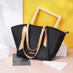 トートバッグ　レディース　ブラック　黒　手持ち　肩掛け