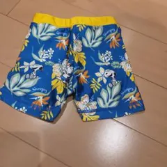 スヌーピー 花柄 ベビー水着 80cm