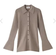 CLANE COLLAR RIB CARDIGAN クラネ　カーディガンのサムネイル