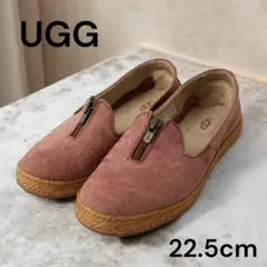 UGG アグ スリッポン ジッパー モカシン 22.5