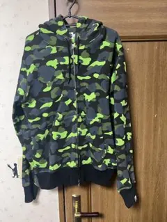 A Bathing Ape カモフラージュ フルジップパーカー L